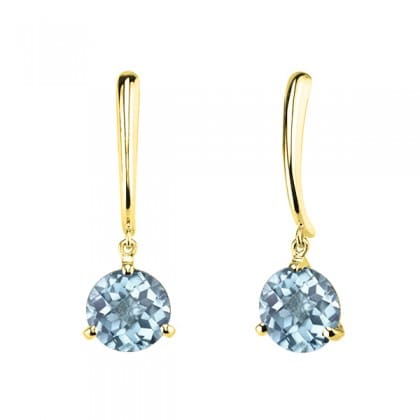 Aquamarine dangle earrings 393036